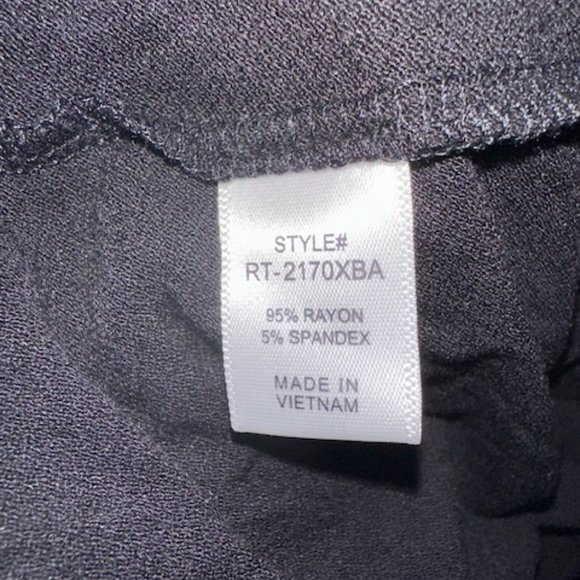 Black Rayon Span Crepe Layered Look Top - Picture 14 of 14